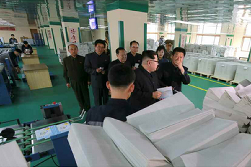 視察“蒲公英作業本工廠” 金正恩肯定產品設計細節，強調教育基礎材料質量